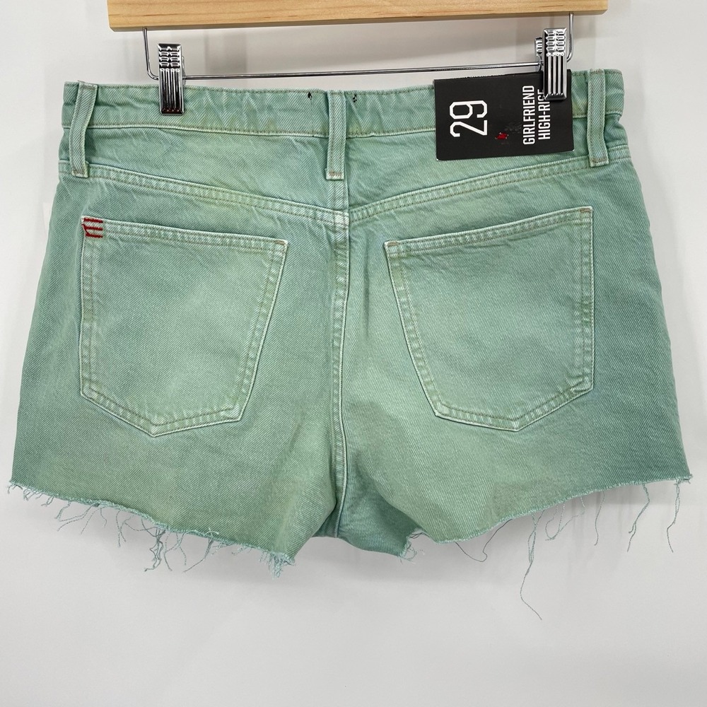 BDG Urban Outfitters Girlfriend High Rise Denim Cutoff Shorts Size 29 NEW - Picture 2 of 5